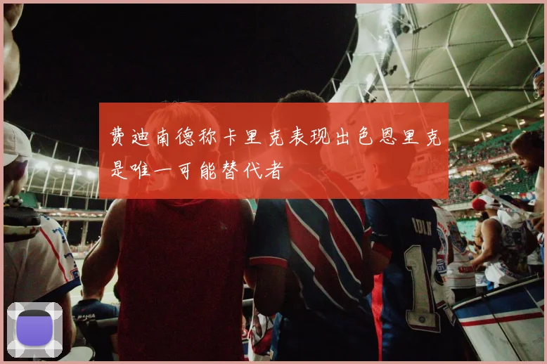 费迪南德称卡里克表现出色恩里克是唯一可能替代者